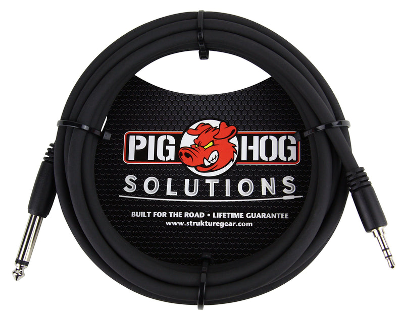 Pig Hog PX-35T4M 10ft 3.5mm TRS to 1/4 Mono Cable