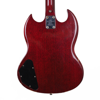1976 Axiom SG-Style MIJ Short-Scale Electric Bass Guitar in Transparent Cherry