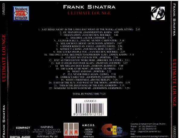 Frank Sinatra – Ultimate Lounge (CD, Compilation, Remastered)