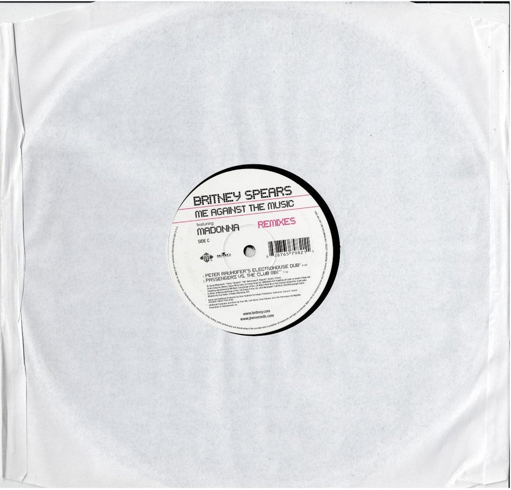 Britney Spears Featuring Madonna – Me Against The Music (Remixes) (2 x Vinyl, 12", Promo)