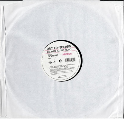 Britney Spears Featuring Madonna – Me Against The Music (Remixes) (2 x Vinyl, 12", Promo)