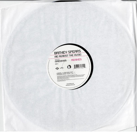 Britney Spears Featuring Madonna – Me Against The Music (Remixes) (2 x Vinyl, 12", Promo)