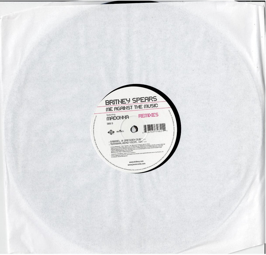 Britney Spears Featuring Madonna – Me Against The Music (Remixes) (2 x Vinyl, 12", Promo)