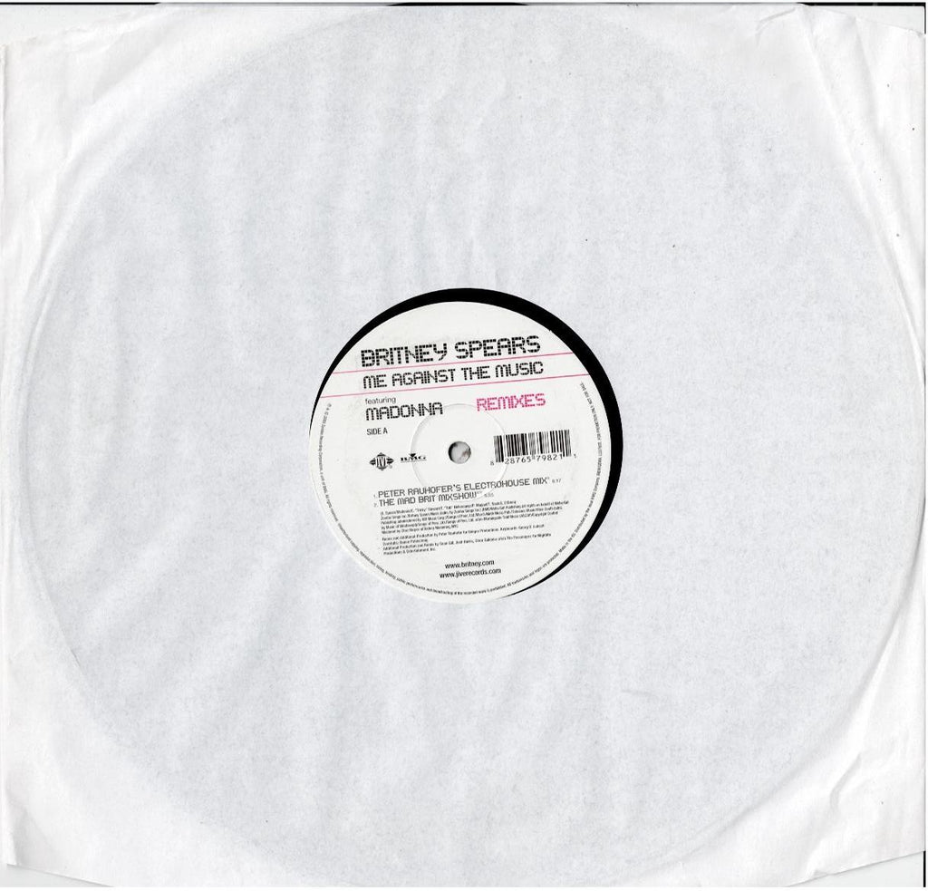 Britney Spears Featuring Madonna – Me Against The Music (Remixes) (2 x Vinyl, 12", Promo)