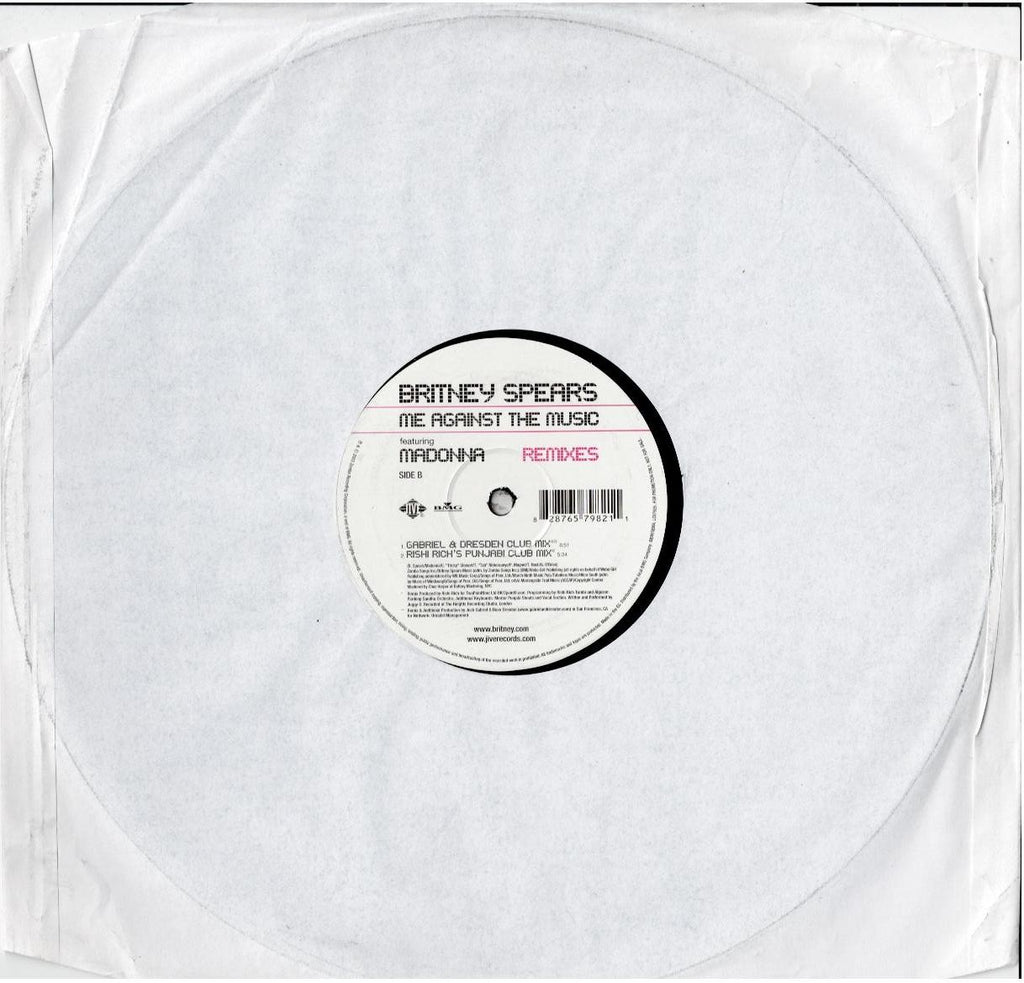 Britney Spears Featuring Madonna – Me Against The Music (Remixes) (2 x Vinyl, 12", Promo)