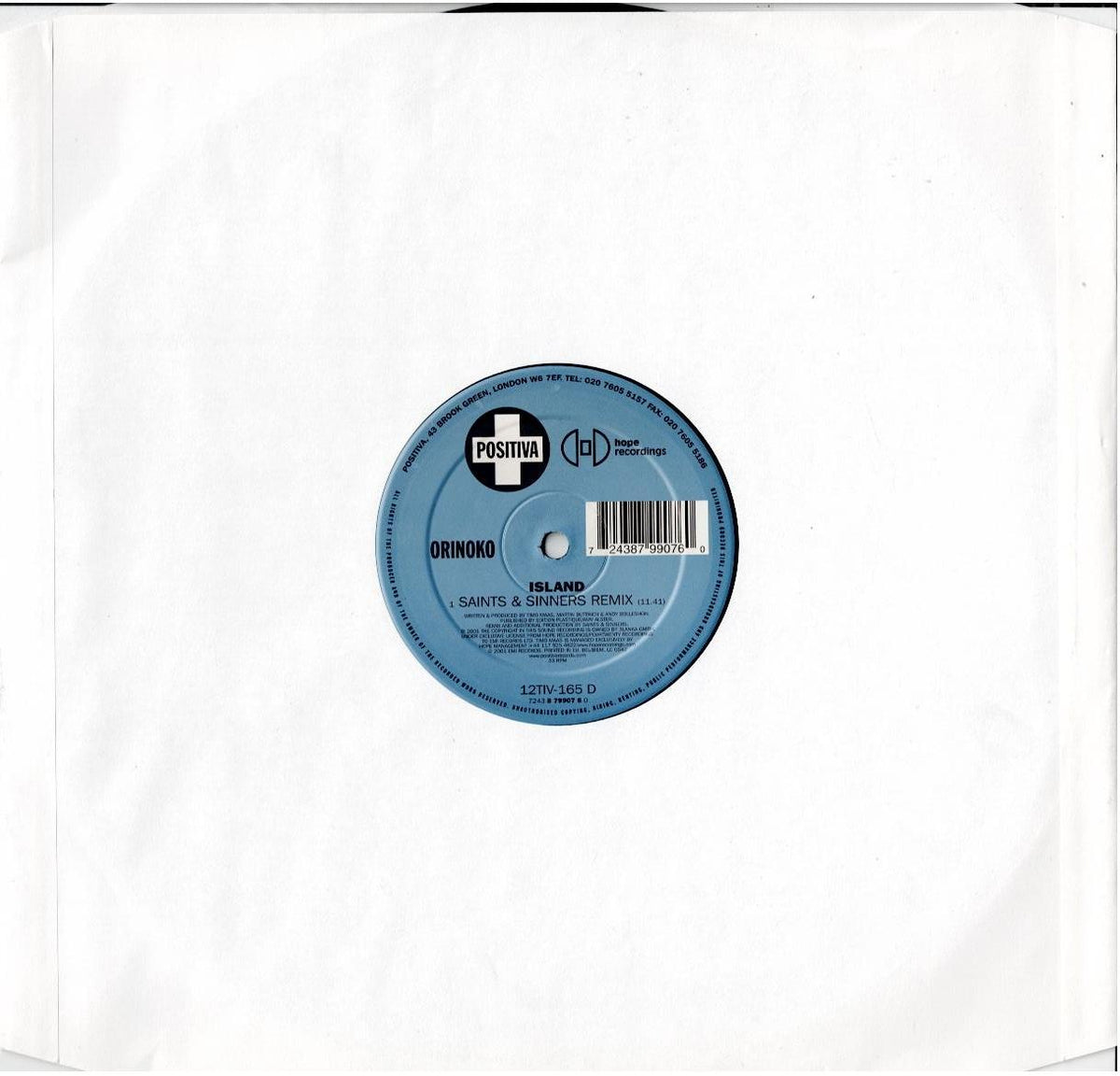 Orinoko – Island (2 x Vinyl, 12", 33 ⅓ RPM)