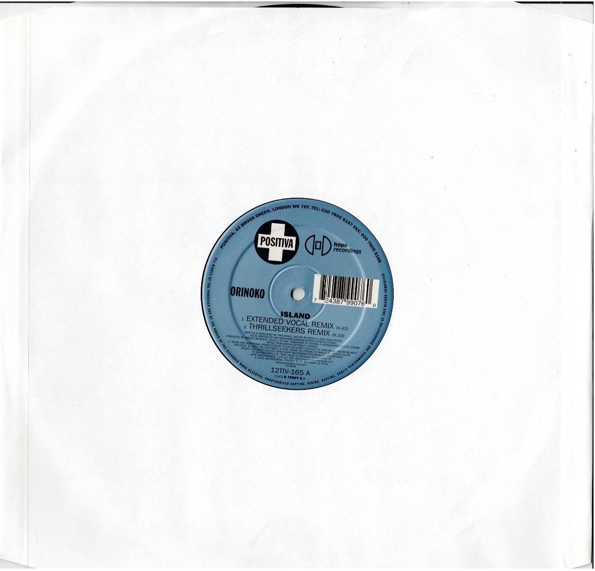 Orinoko – Island (2 x Vinyl, 12", 33 ⅓ RPM)