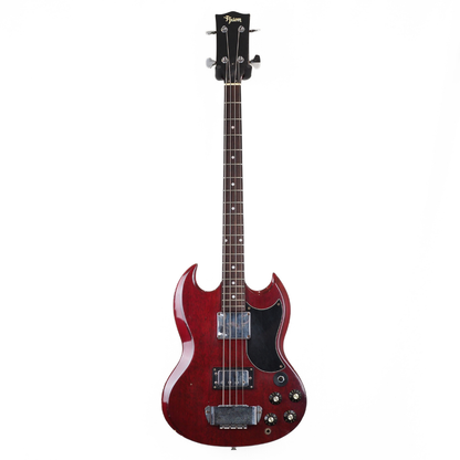 1976 Axiom SG-Style MIJ Short-Scale Electric Bass Guitar in Transparent Cherry