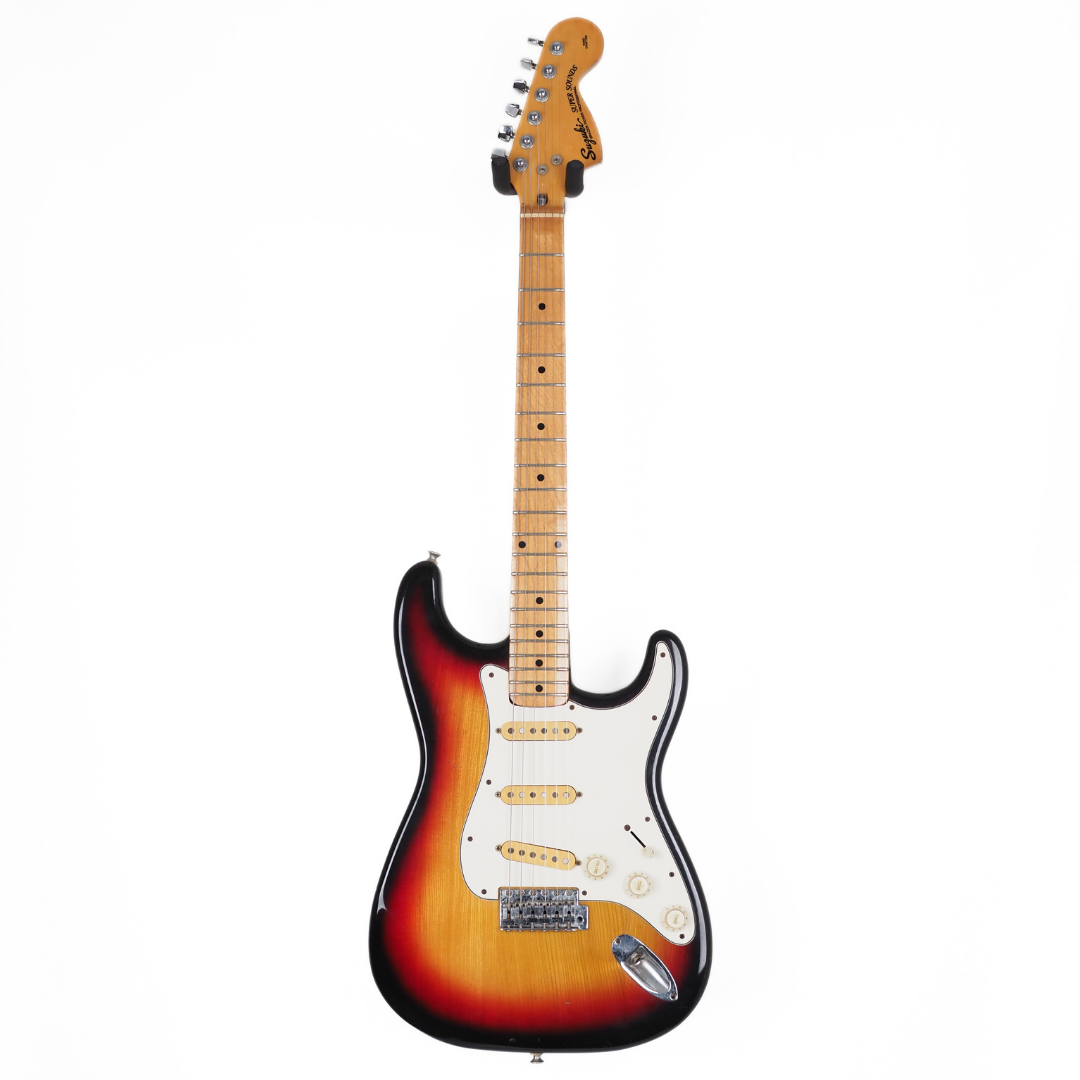 Vintage Suzuki Super Sounds Stratocaster Electric Guitar in 3-Tone Sunburst