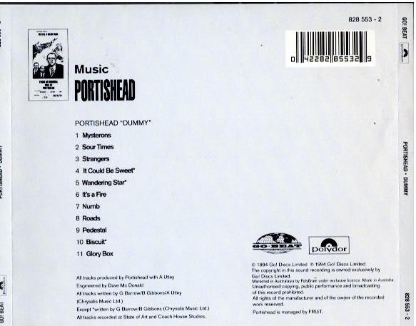 Portishead – Dummy (CD, Album)