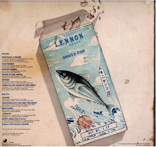 Lennon / Plastic Ono Band – Shaved Fish (Vinyl, LP, Compilation, Los Angeles Pressing)