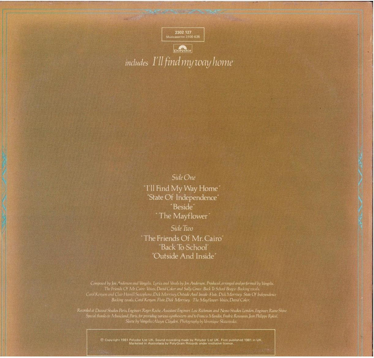 Jon And Vangelis – The Friends Of Mr Cairo (Vinyl, LP, Album)