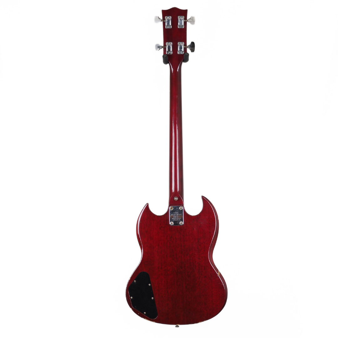 1976 Axiom SG-Style MIJ Short-Scale Electric Bass Guitar in Transparent Cherry