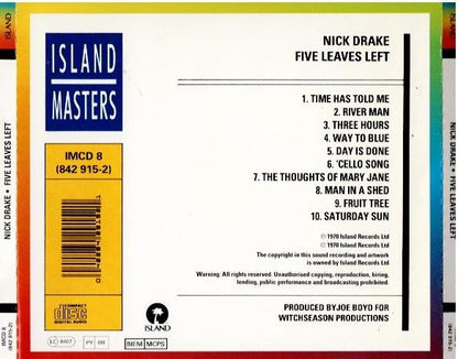 Nick Drake – Five Leaves Left (CD, Album, Reissue, Stereo)