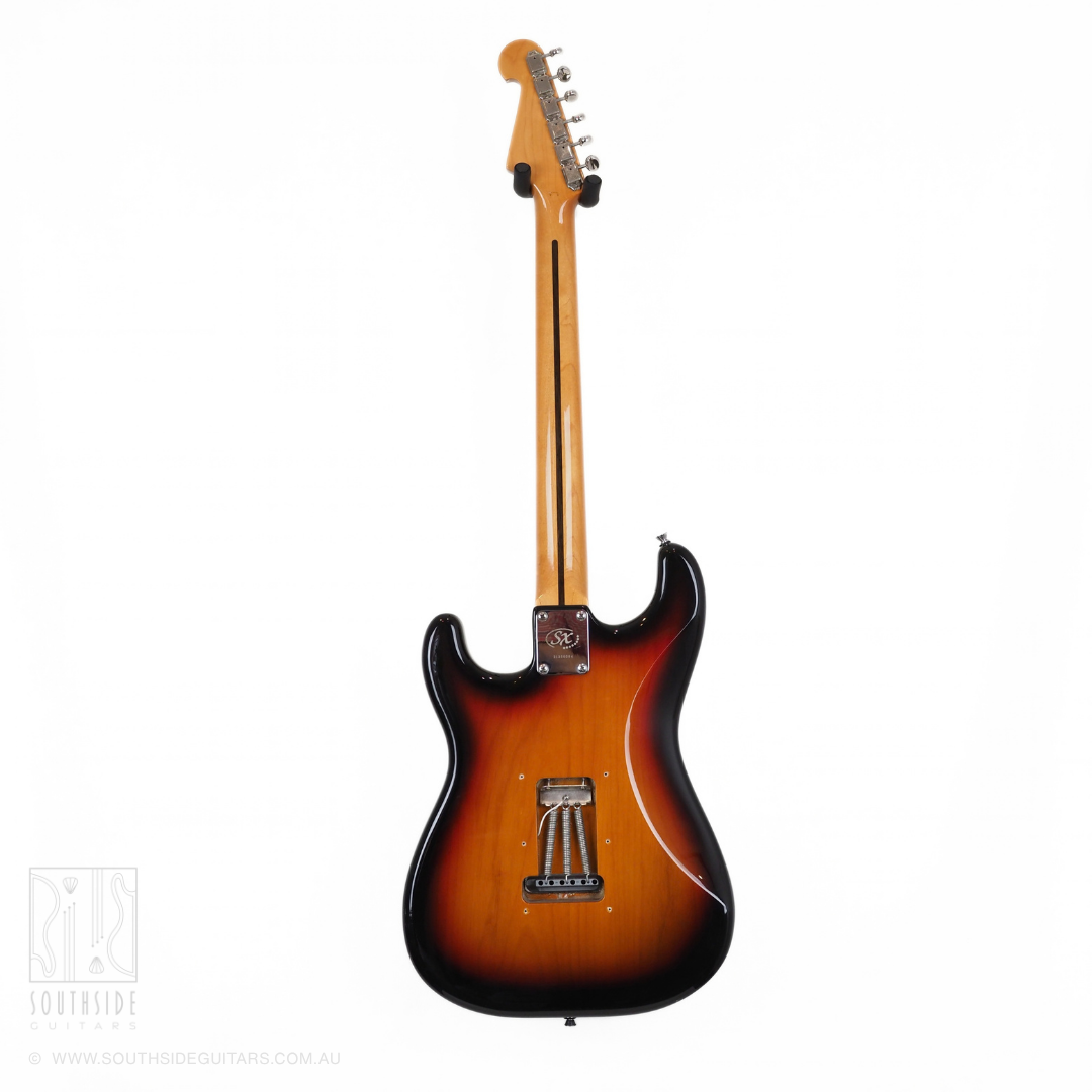 SX ALD2H3TS Alder Semi-Hollowbody SC-Style Electric Guitar in Tobacco Sunburst