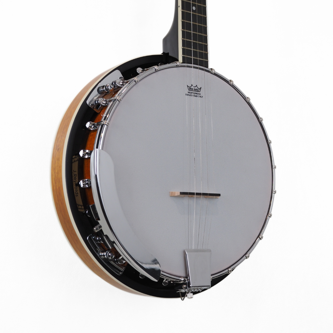 J. Reynolds JBJ245 5-String Banjo with Resonator in 2-Tone Sunburst (24-Brackets)