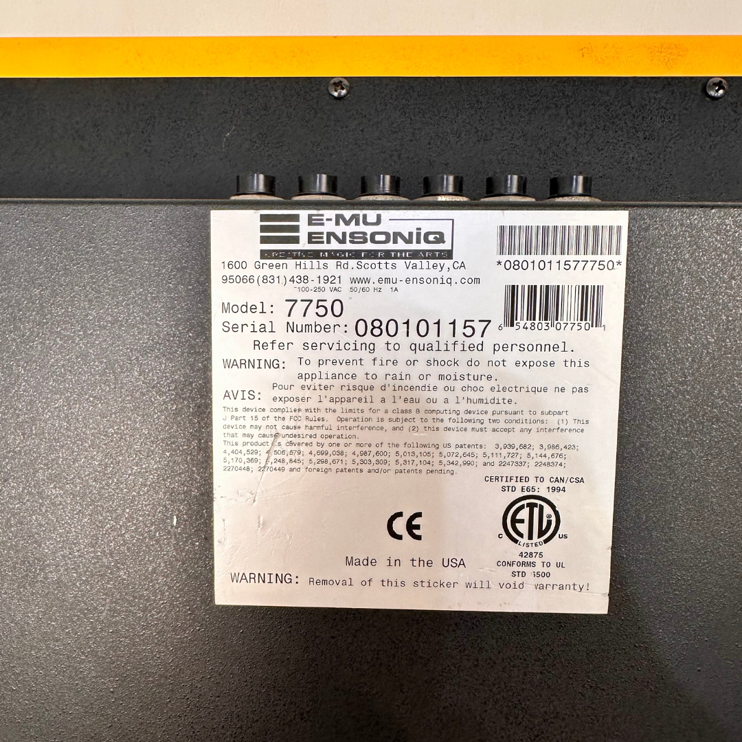 Ensoniq E-MU XL-7 Command Station