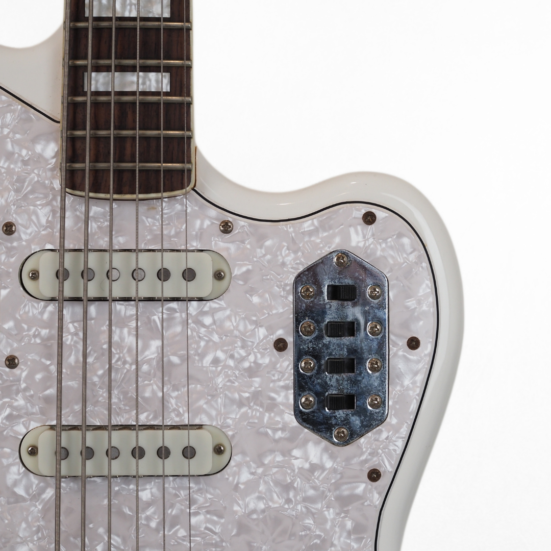 2013 Squier 'Vintage Modified' Bass VI Electric Guitar in Olympic White