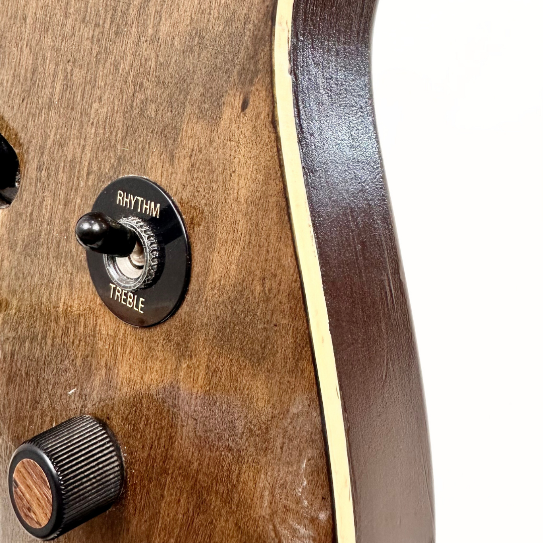 Fernandes TEJ-style Telecaster Electric Guitar with Custom Brown Natural Finish