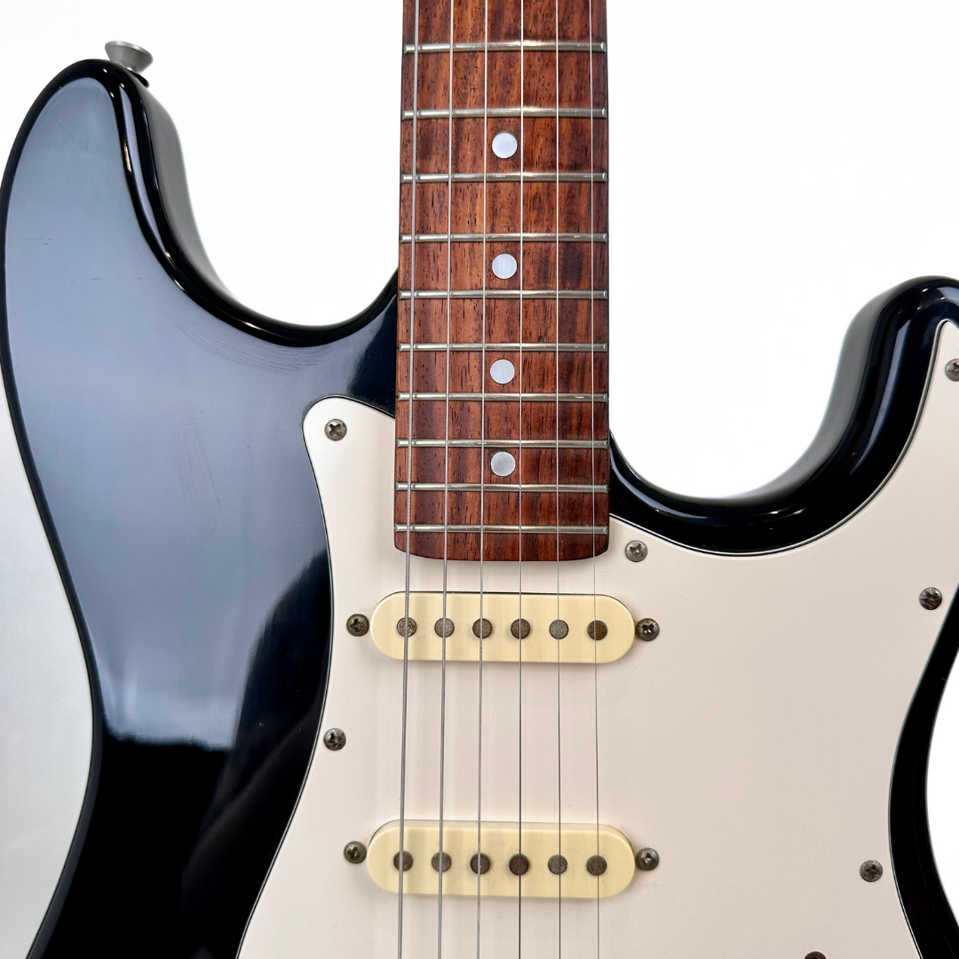 Aria STG Series Stratocaster-Style Electric Guitar in Black