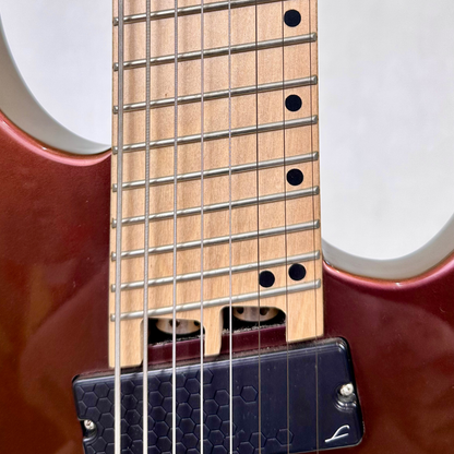 Legator Ninja N8FS-RCS 8-String, Fanned/Fanned-Fret Multi-Scale Electric Guitar in Red Colour Shift Finish