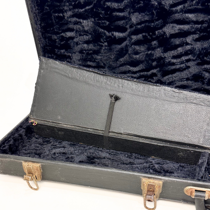 Stamford Woodframe Guitar Case (Vintage Black, Plush Interior)