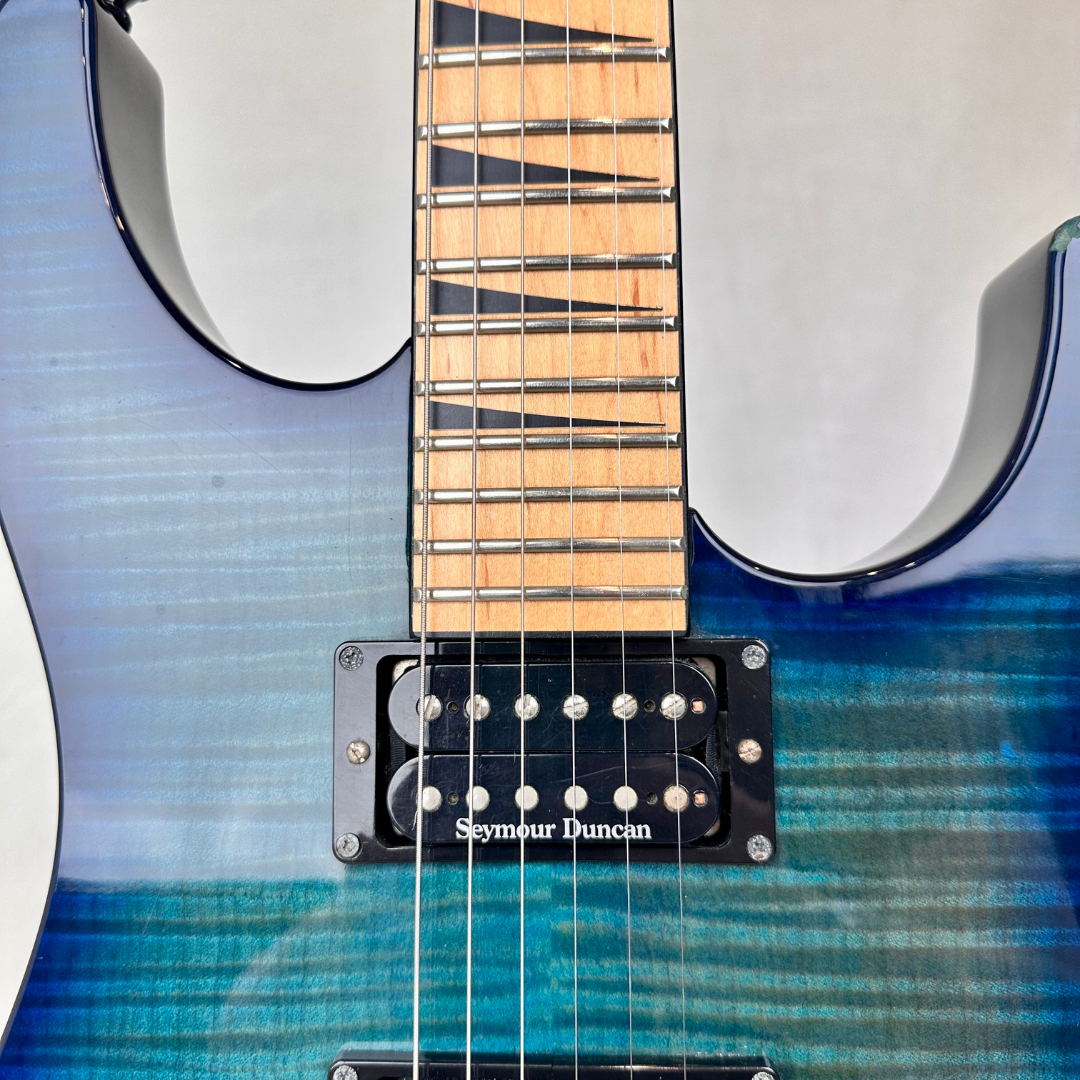 2007 Jackson DK2M Dinky Electric Guitar in Transparent Blue Burst