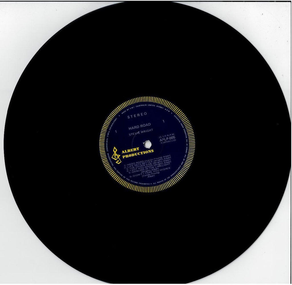 Stevie Wright – Hard Road (Vinyl, LP, Album, Stereo)