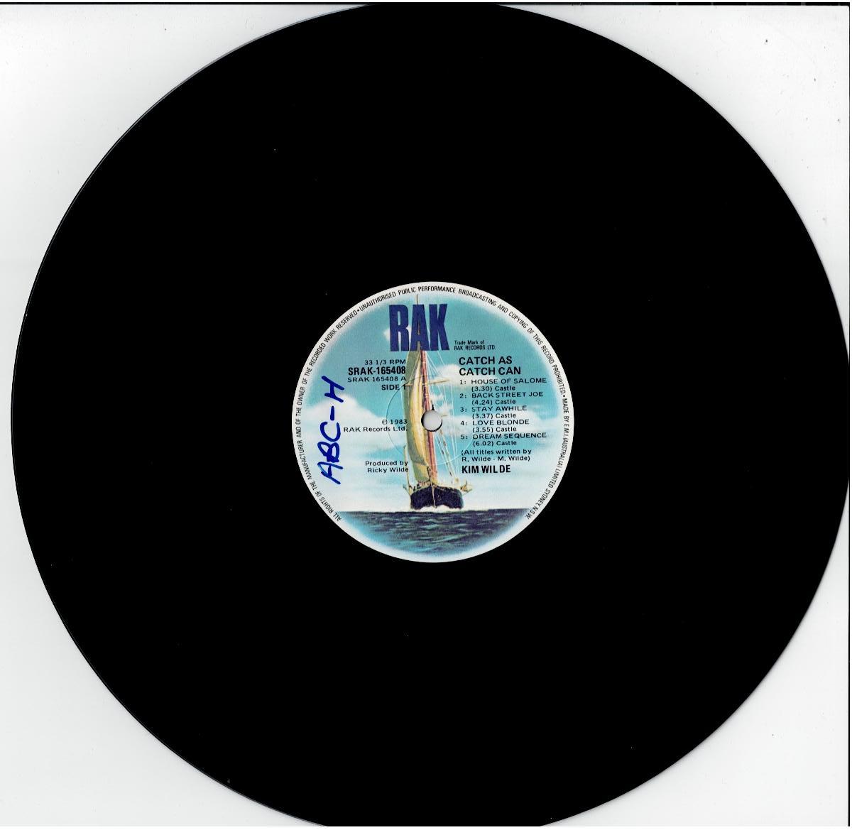 Kim Wilde – Catch As Catch Can (Vinyl, LP, Album, Promo)