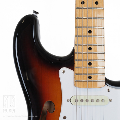 SX ALD2H3TS Alder Semi-Hollowbody SC-Style Electric Guitar in Tobacco Sunburst