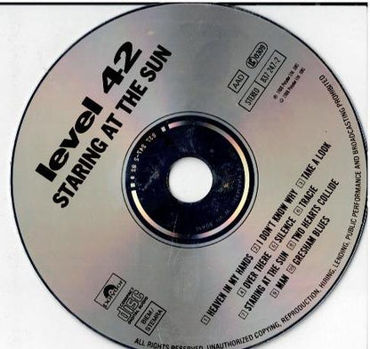 Level 42 – Staring At The Sun (CD, Album, Stereo)