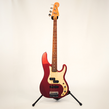 1992 Fender Precision Plus USA Bass Guitar in Lipstick Red