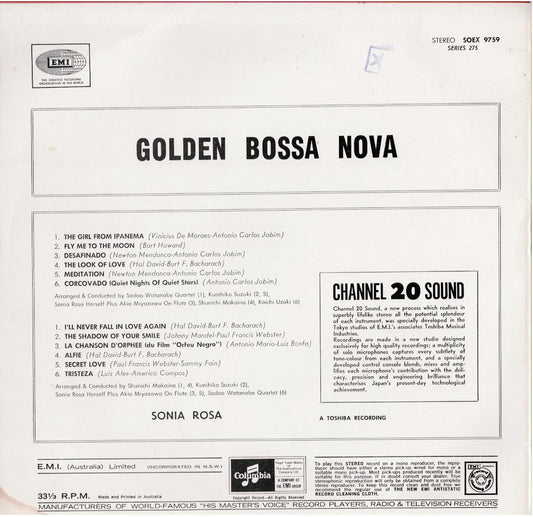 Sonia Rosa – Golden Bossa Nova (Vinyl, LP, Album, Reissue, Stereo)