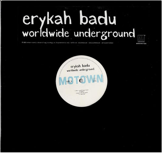 Erykah Badu – Worldwide Underground (Vinyl, LP, Album, Promo)