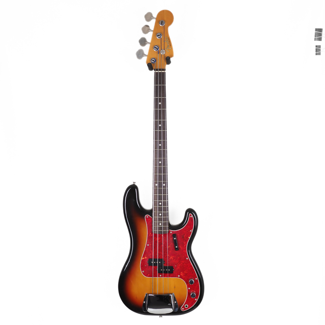 1993 Fender MIJ Precision Bass Guitar in 3-Tone Sunburst
