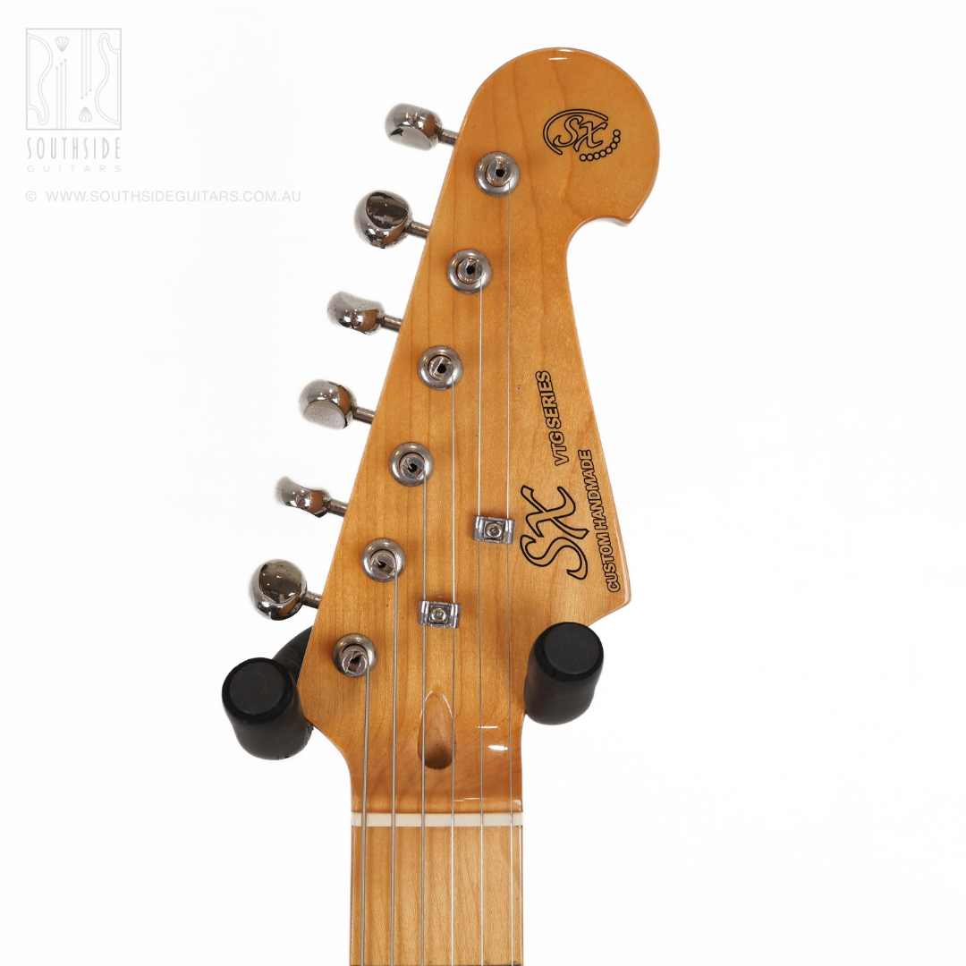 SX ALD2H3TS Alder Semi-Hollowbody SC-Style Electric Guitar in Tobacco Sunburst
