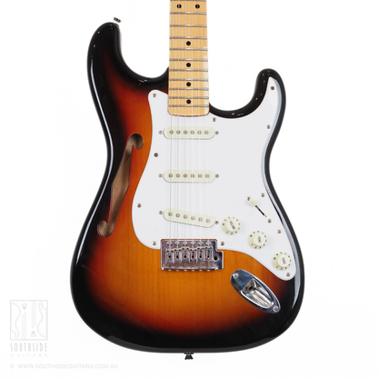 SX ALD2H3TS Alder Semi-Hollowbody SC-Style Electric Guitar in Tobacco Sunburst
