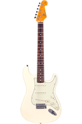 SX Vintage Series VES34VWH Right-Handed '60s-Style 3/4-Sized Stratocaster-Style Electric Guitar in Vintage White