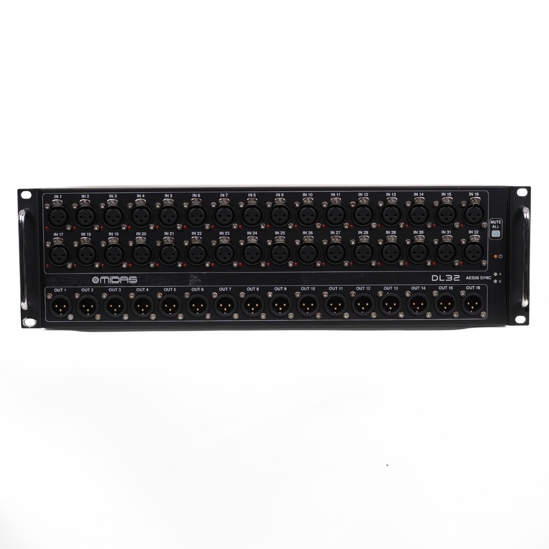 MIDAS DL32 Digital Stagebox 32-Channel In/16-Channel Out Interface Rack Mounted Unit