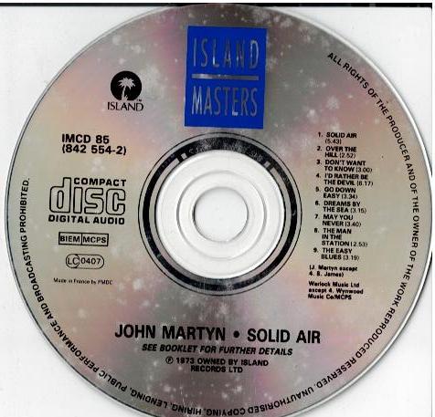John Martyn – Solid Air (CD, Album, Reissue, Repress)