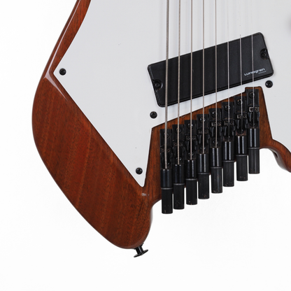 Artist Headless 8-String Multiscale Single Pickup Electric Guitar in Natural Finish