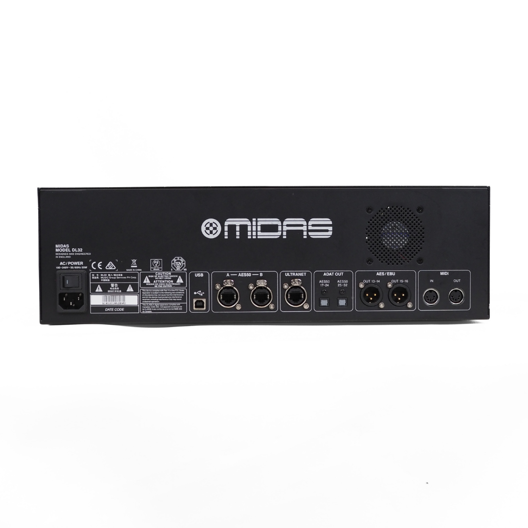 MIDAS DL32 Digital Stagebox 32-Channel In/16-Channel Out Interface Rack Mounted Unit