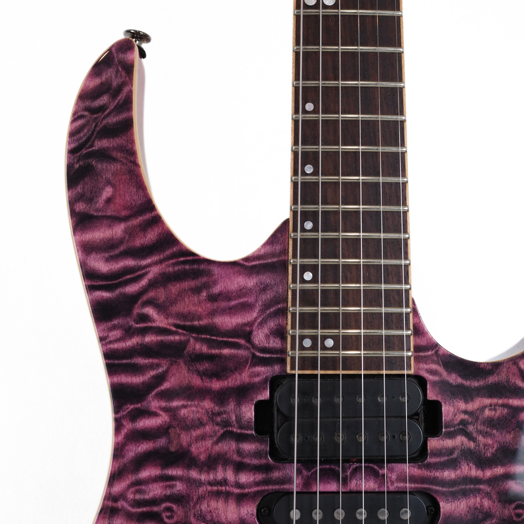2011 Ibanez RG870QMZ Premium Electric Guitar in High-Voltage Violet