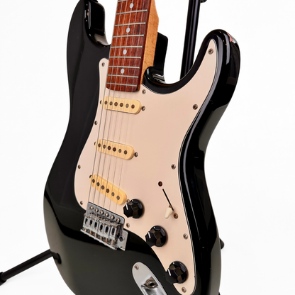 Aria STG Series Stratocaster-Style Electric Guitar in Black