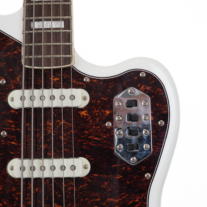 2014 Squier 'Vintage Modified' Bass VI Electric Guitar in Olympic White