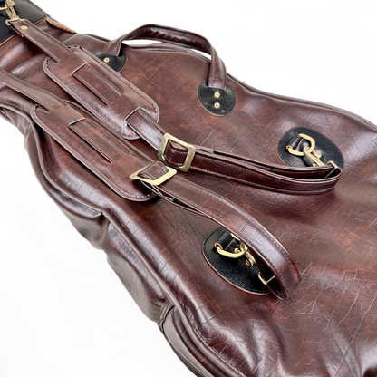 Gig Bag-Branded Japan Premium Leatherette Electric Guitar Gig Bag in Brown