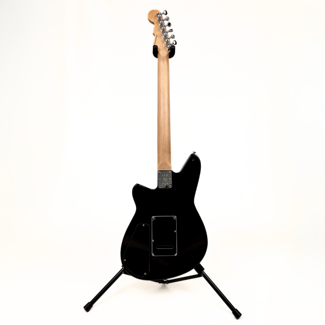Reverend Descent W Bairtone Electric Guitar in Midnight Black