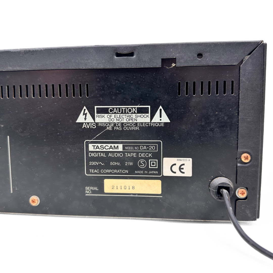 TASCAM DA-20 Digital Audio Tape Deck Recorder (Rack Mounted Unit)