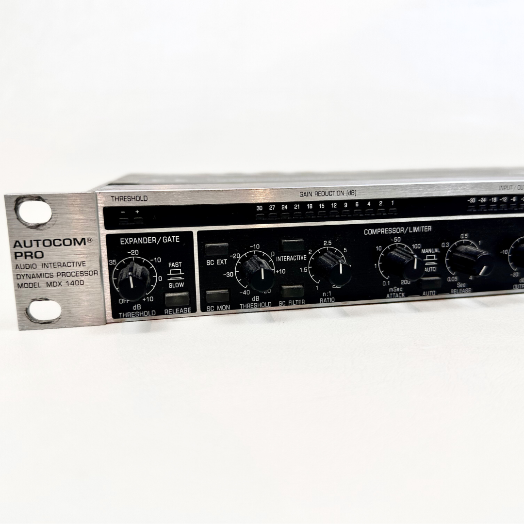 Behringer MDX1400 Autocom Pro Interactive Reference-Class 2-Channel Expander/Gate/Compressor/Enhancer Rack Mounted Unit
