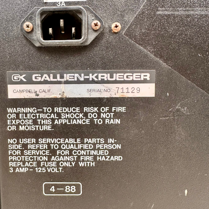 Gallien-Krueger 200 MB Series II Combo Bass Amplifier